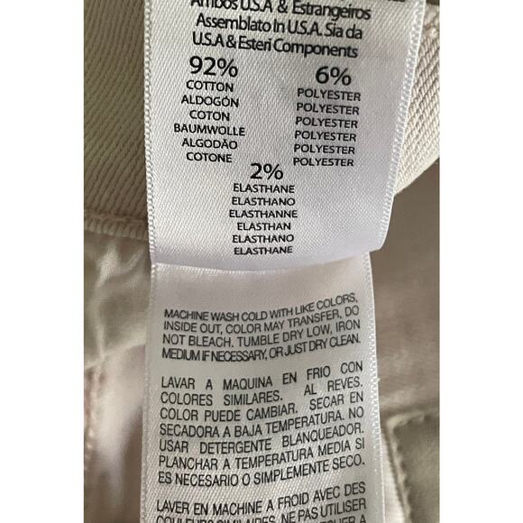 Mother The Insider Crop Fray Blow by Blow Khaki Size 28 Distressed - Picture 11 of 12